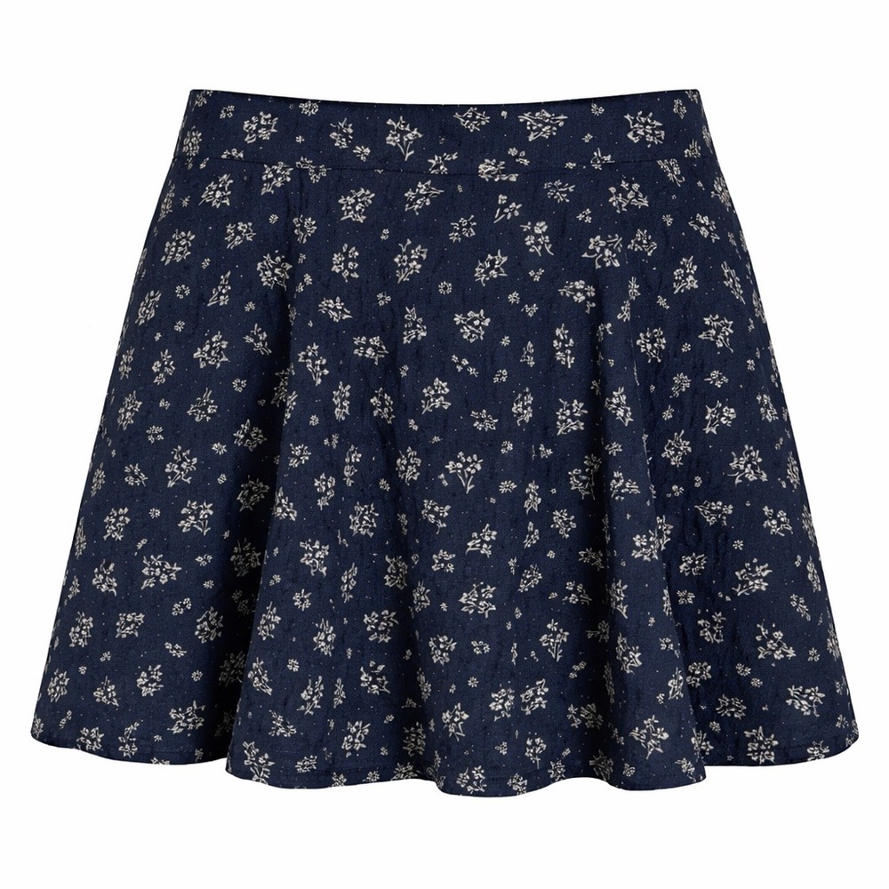 Polo Ralph Lauren Skirt Girls Size 14 Navy Blue Short Circle Floral
